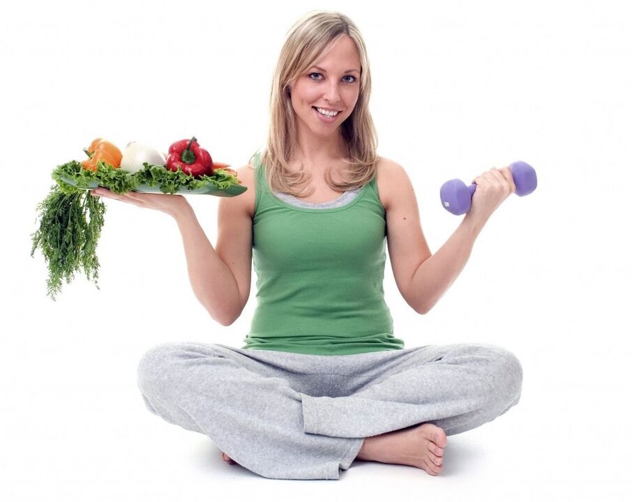 хранене и упражнения за отслабване