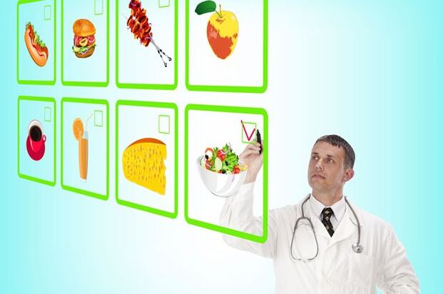 Лекарят отбелязва разрешените продукти