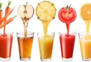 Плодови и зеленчукови сокове за питейна диета